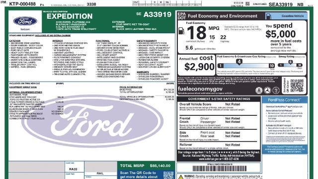 2025 Ford Expedition Platinum