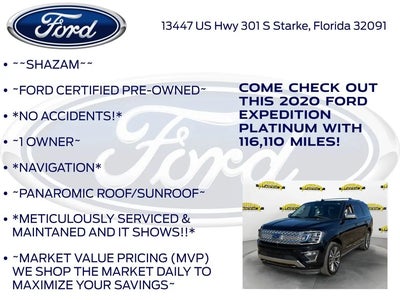 2020 Ford Expedition 4X4 Platinum 4DR SUV