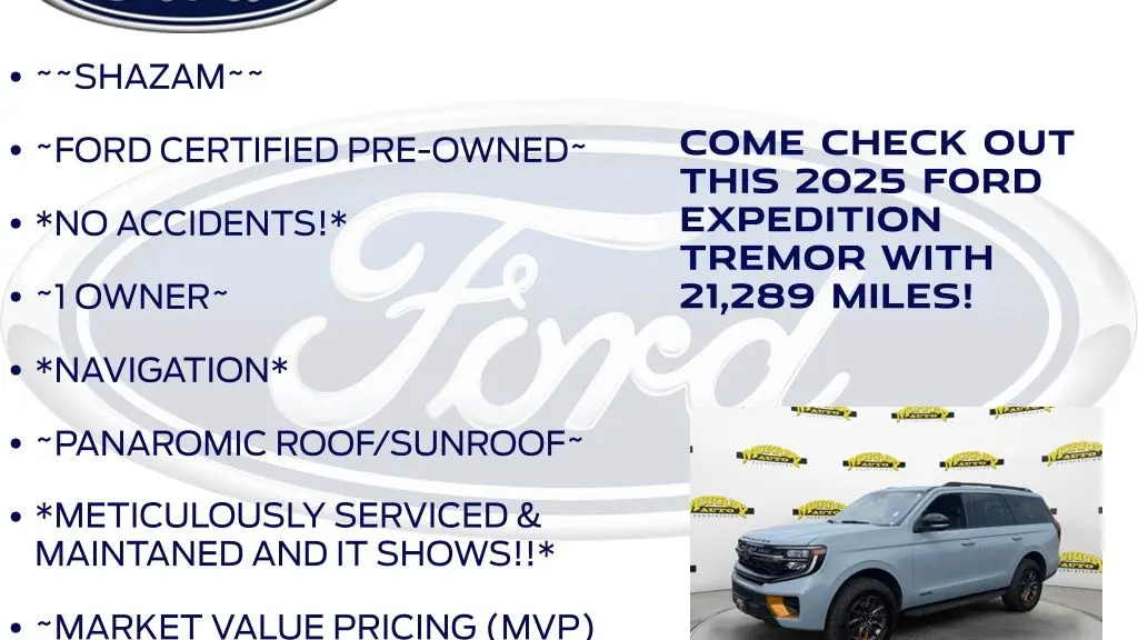 2025 Ford Expedition Tremor