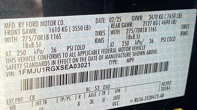 2025 Ford Expedition Tremor