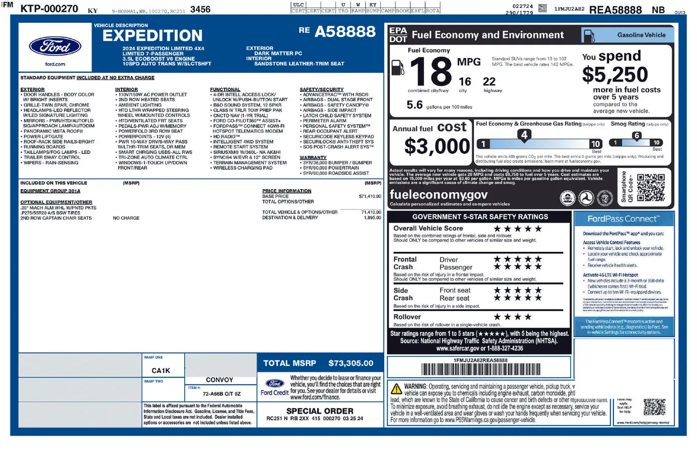 2024 Ford Expedition - $44,990