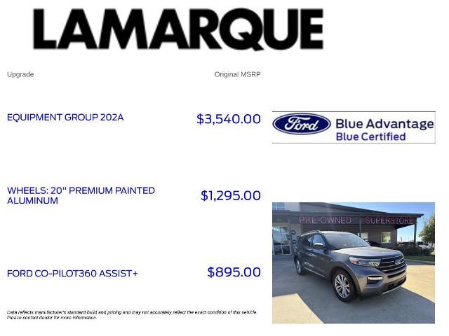 2021 Ford Explorer - $19,380