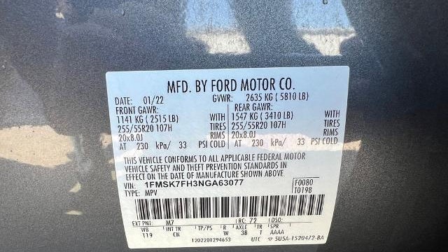 2022 Ford Explorer Limited