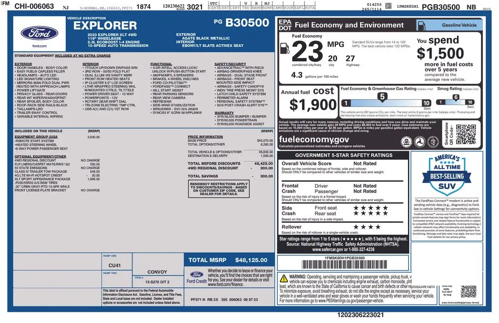 2023 Ford Explorer - $34,995