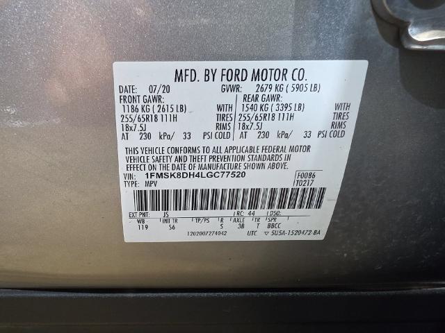 2020 Ford Explorer - $19,427