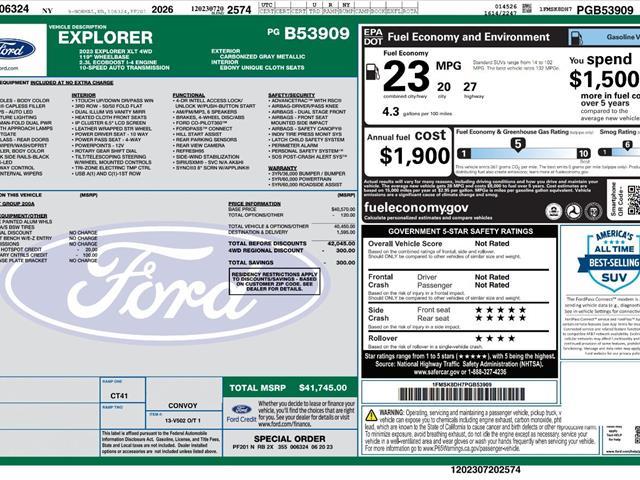 2023 Ford Explorer - $31,281