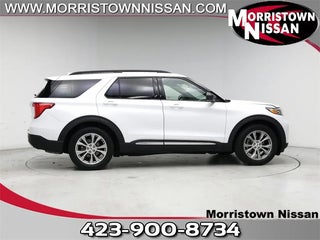 2020 Ford Explorer with Star White Metallic Tri-Coat Exterior
