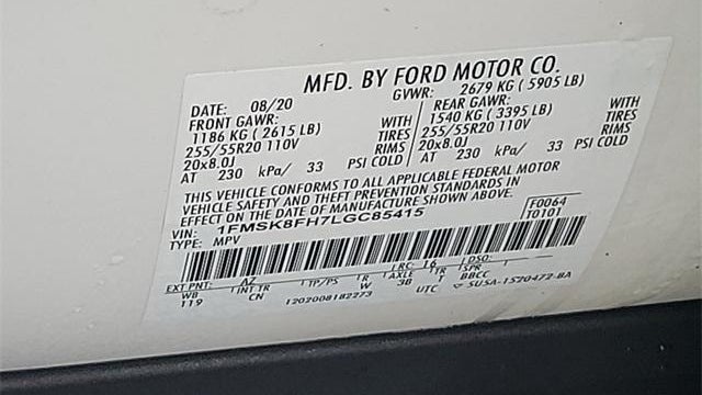 2020 Ford Explorer Limited