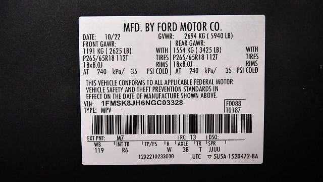 2022 Ford Explorer Timberline