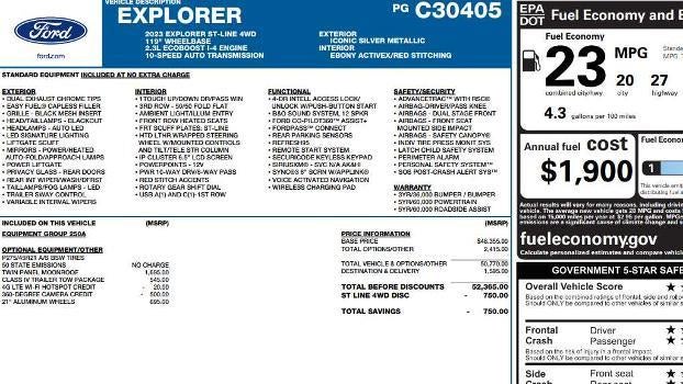 2023 Ford Explorer ST-Line