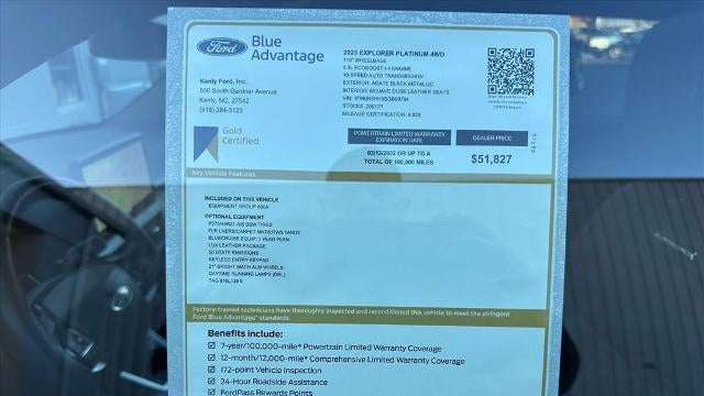 2025 Ford Explorer Platinum