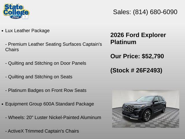 2026 Ford Explorer - $52,790