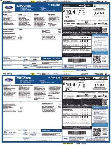 2026 Ford Explorer - $41,179