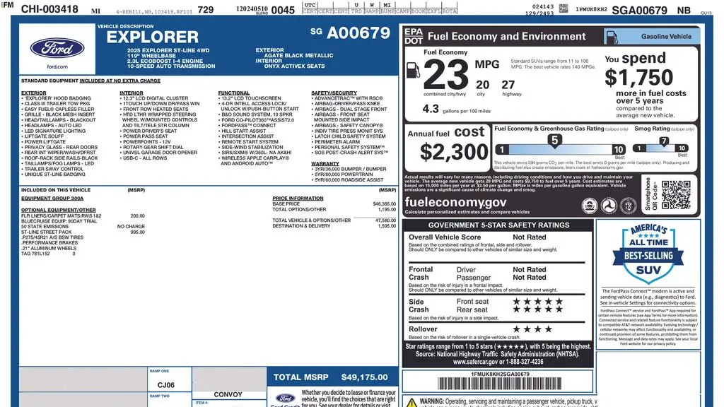 2025 Ford Explorer ST-Line