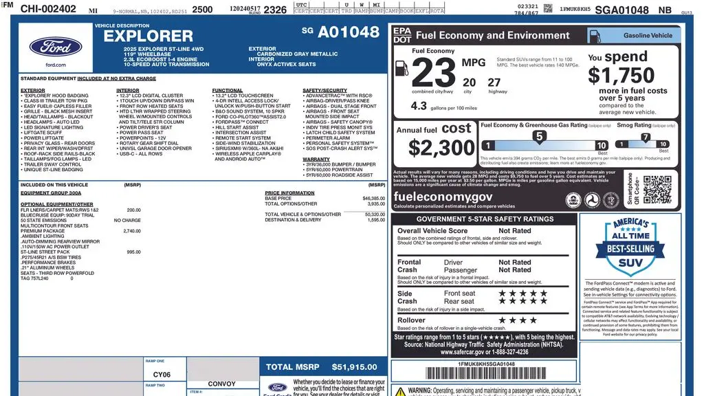2025 Ford Explorer ST-Line