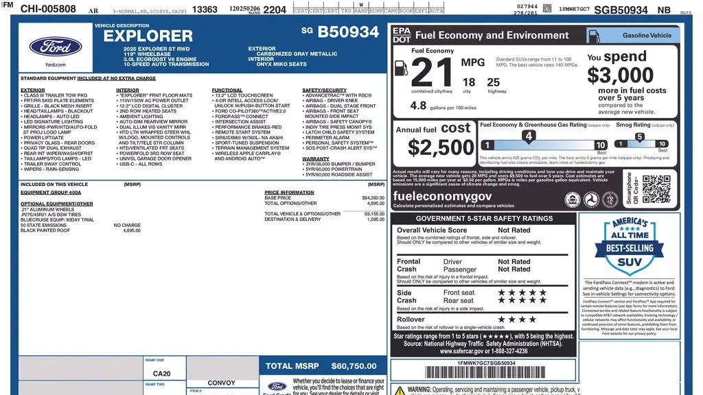 2025 Ford Explorer ST