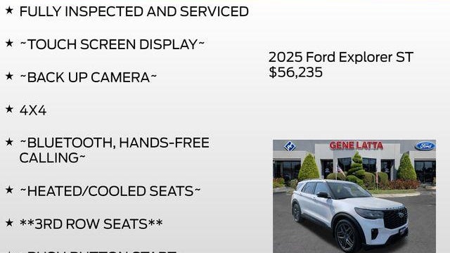 2025 Ford Explorer ST