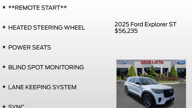 2025 Ford Explorer ST