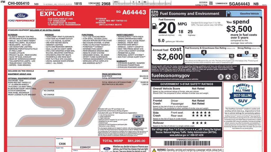 2025 Ford Explorer ST
