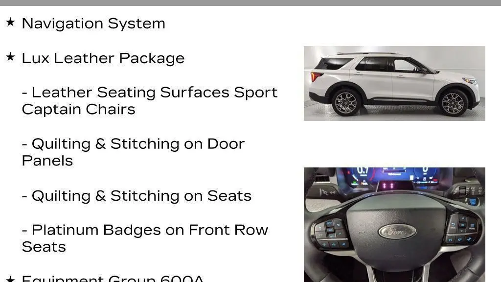 2025 Ford Explorer Platinum