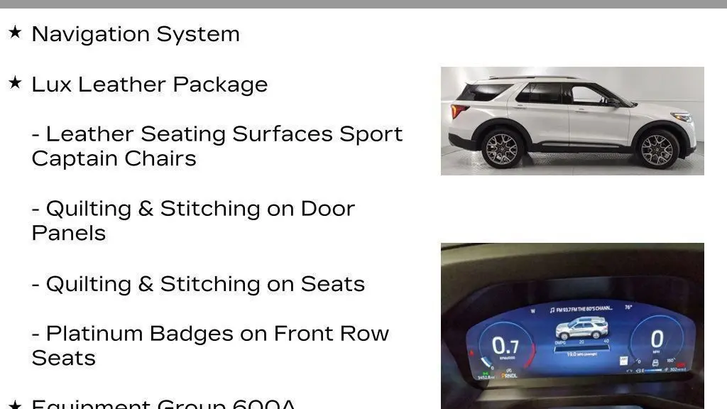 2025 Ford Explorer Platinum