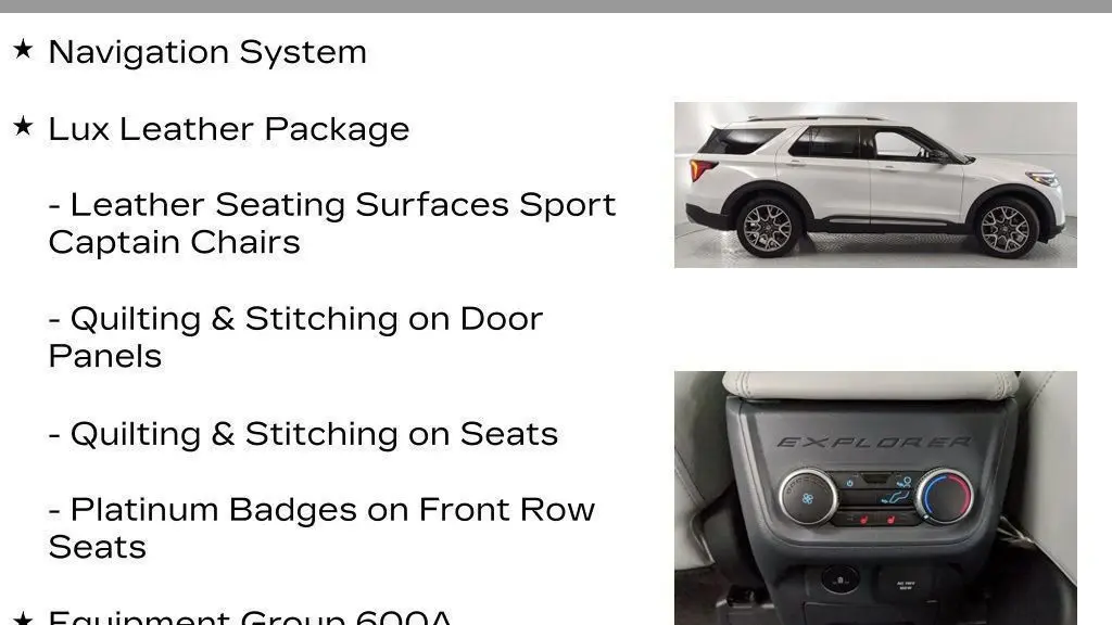 2025 Ford Explorer Platinum
