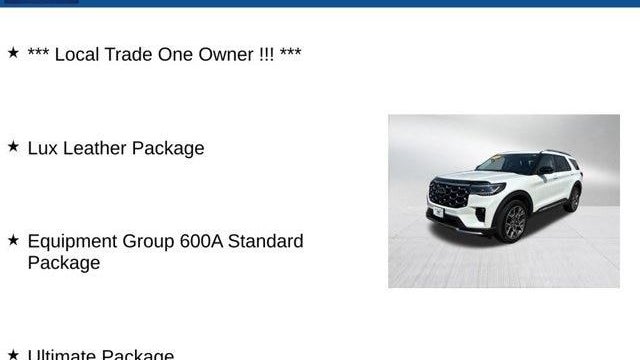 2025 Ford Explorer Platinum