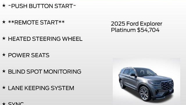 2025 Ford Explorer Platinum