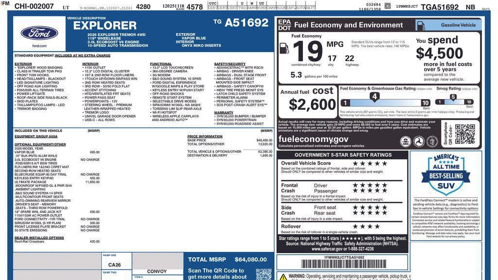 2026 Ford Explorer Tremor