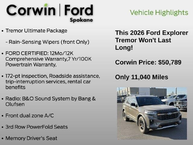 2026 Ford Explorer - $50,789
