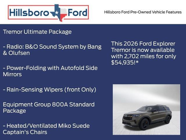 2026 Ford Explorer - $53,165