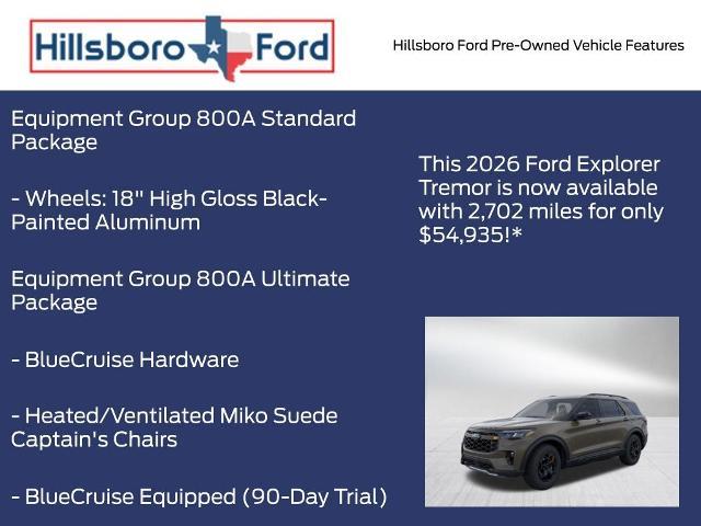 2026 Ford Explorer - $53,165