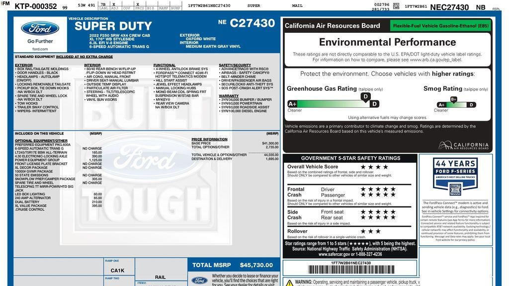 2022 Ford F-250 Super Duty XL