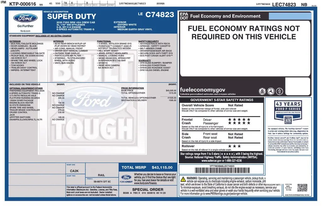 2020 Ford F-250 - $24,900