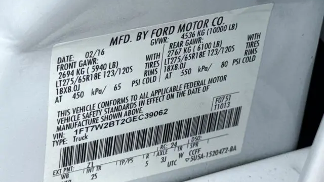 2016 Ford F-250 Super Duty XLT