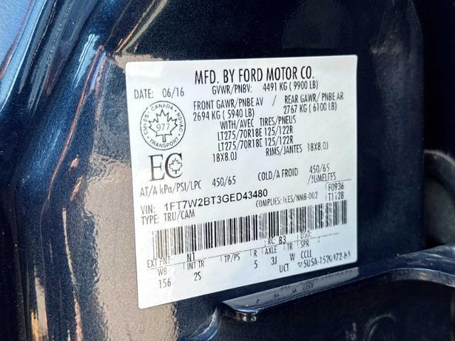 2016 Ford F-250 - $10,775