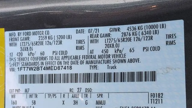 2021 Ford F-250 Super Duty Platinum