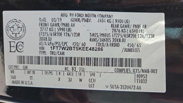 2019 Ford F-250 Super Duty Platinum
