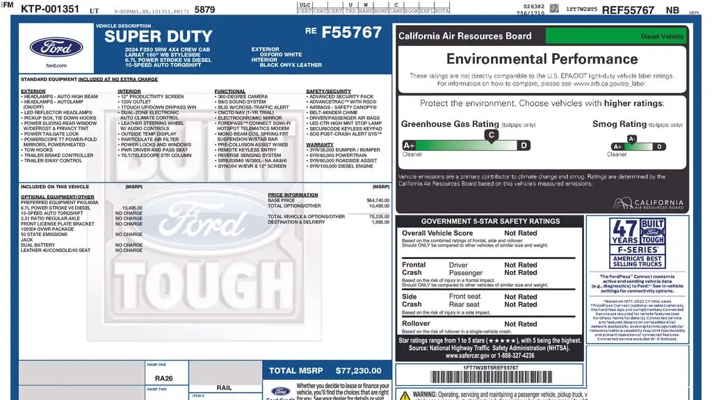 2024 Ford F-250 Super Duty Platinum
