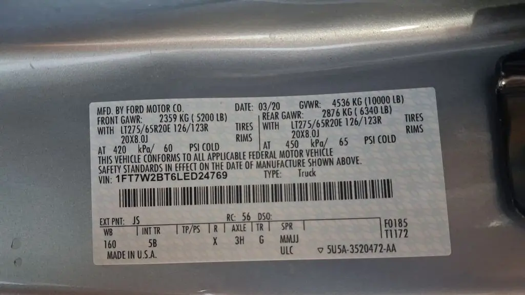 2020 Ford F-250 Super Duty Limited