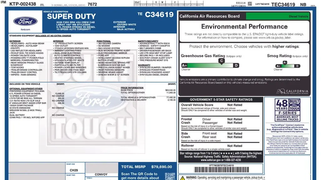 2026 Ford F-250 Super Duty Lariat