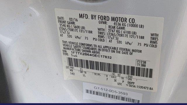 2016 Ford F-250 Super Duty Lariat