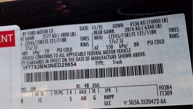 2022 Ford F-250 Super Duty Lariat