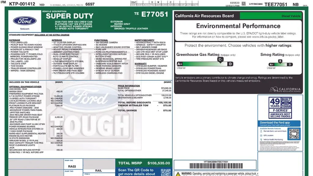 2026 Ford F-250 Super Duty Lariat