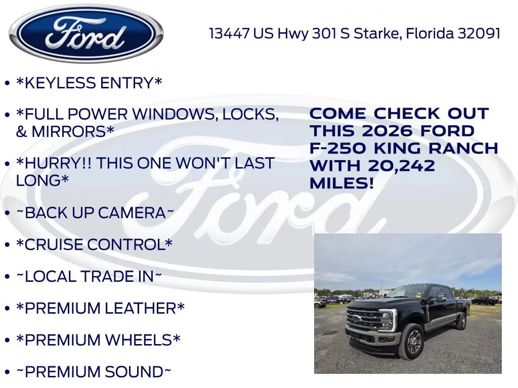 2026 Ford F-250 - $85,777