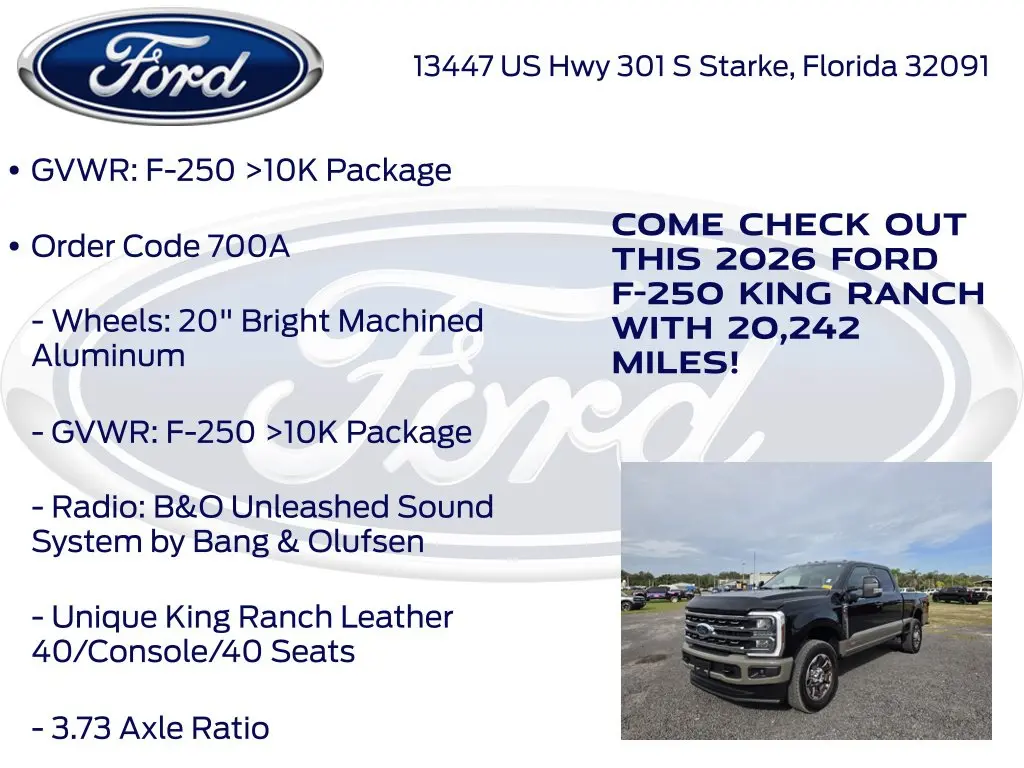 2026 Ford F-250 - $85,777