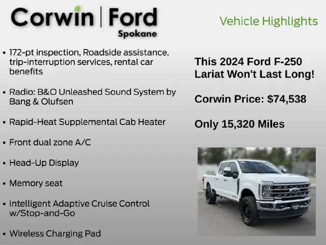 2024 Ford F-250 - $74,538