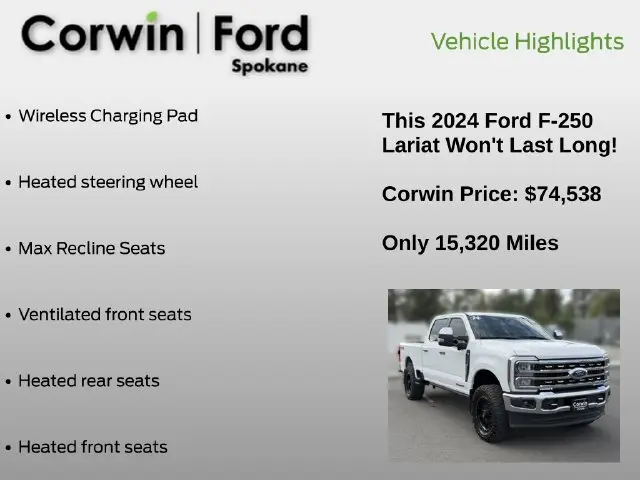 2024 Ford F-250 - $74,538