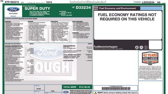 2020 Ford F-250 Super Duty Limited