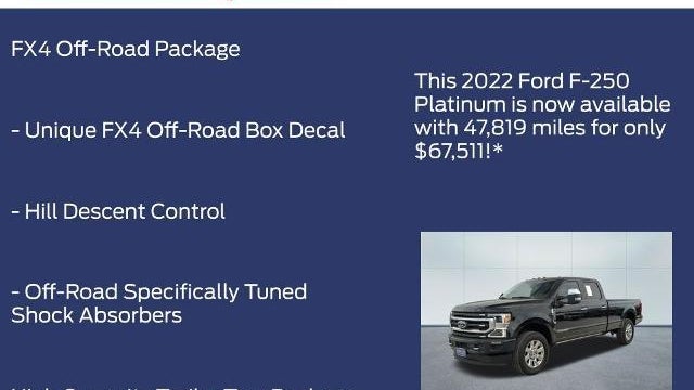 2022 Ford F-250 Super Duty Platinum
